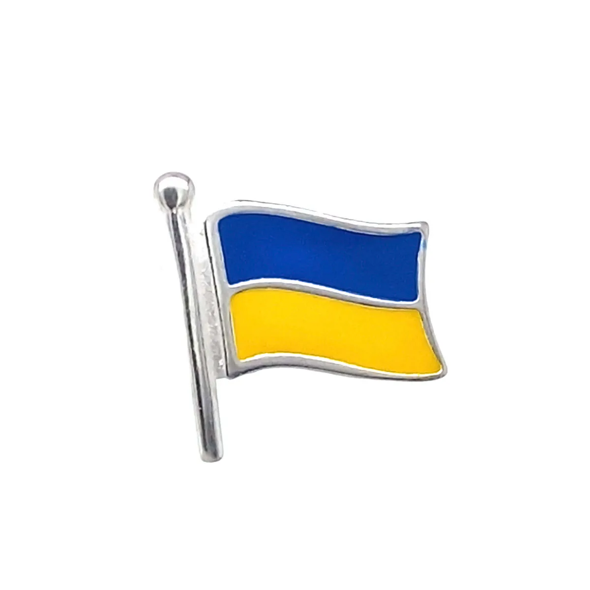 Silver pin “Flag of Ukraine”