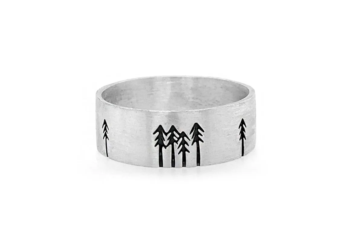 Forest Silver RIng