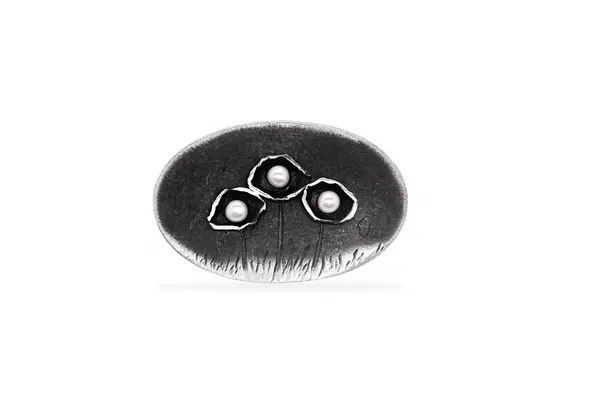 Brooch - Poppy field