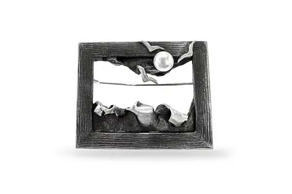 Exclusive brooch - Painting