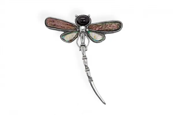 Exclusive brooch - Mother-of-pearl dragonfly