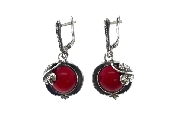 One-of-a-kind earrings - Apples