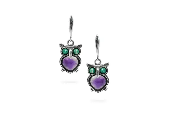 One-of-a-kind earrings - Owls