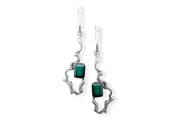 Exclusive earrings with Agate
