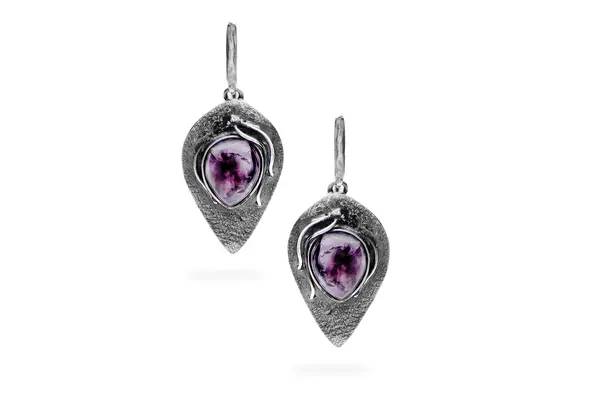 Exclusive earrings with Amethyst