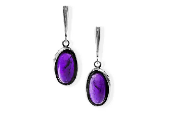 Exclusive earrings with Amethyst