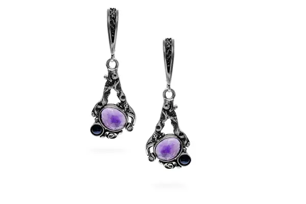 Exclusive earrings with Amethyst