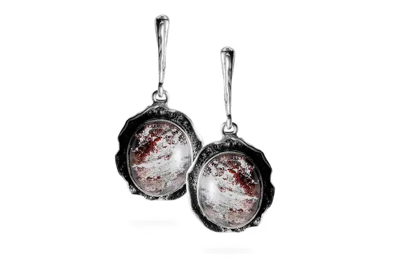 Exclusive earrings with Quartz