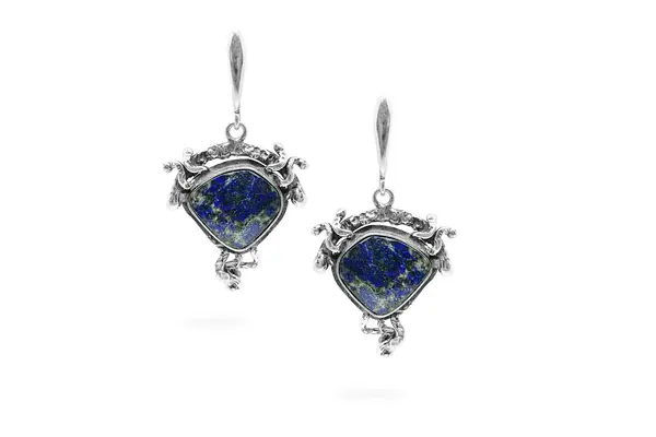 Exclusive earrings with Lazurite