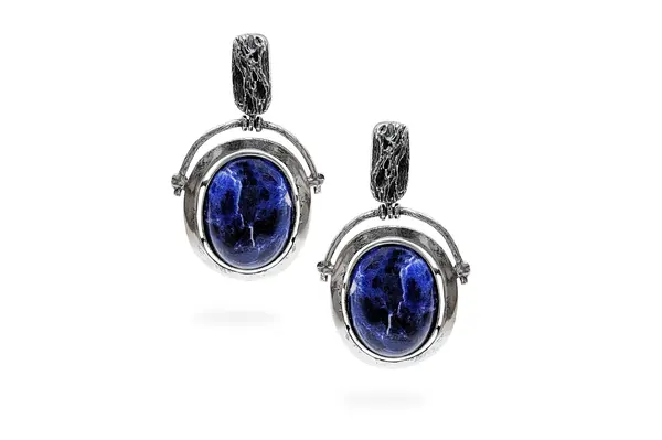 Exclusive earrings with Sodalite