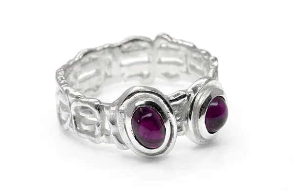 One-of-a-kind ring with Garnet