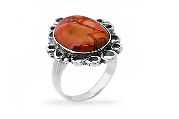 One-of-a-kind ring with Jasper