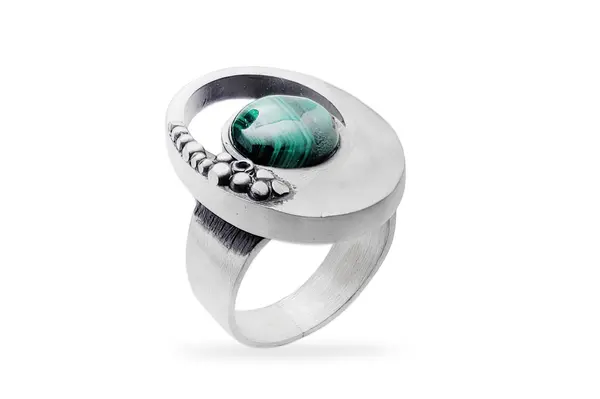 Exclusive ring with Malachite