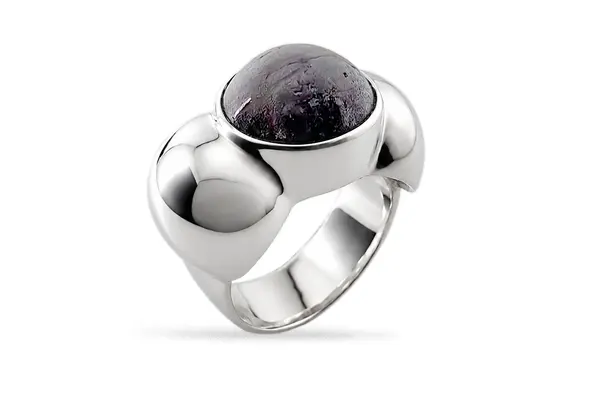 One-of-a-kind ring with Ruby