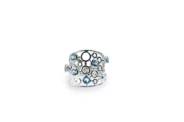 One-of-a-kind ring with Topaz