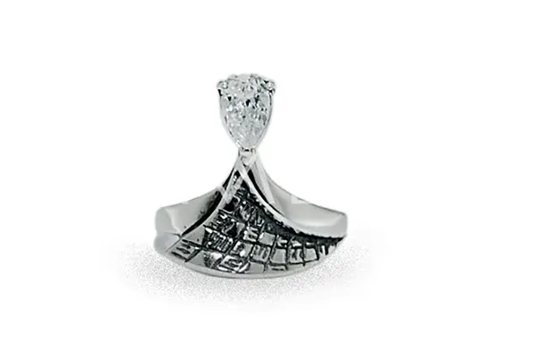 Ring with Cubic Zirconia Z1027350370