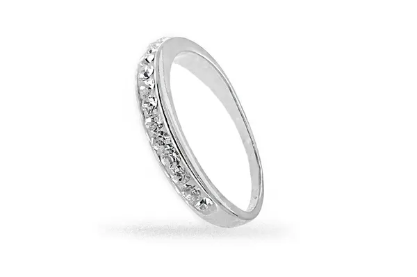 Ring with Crystal eyelets Ž0000700170